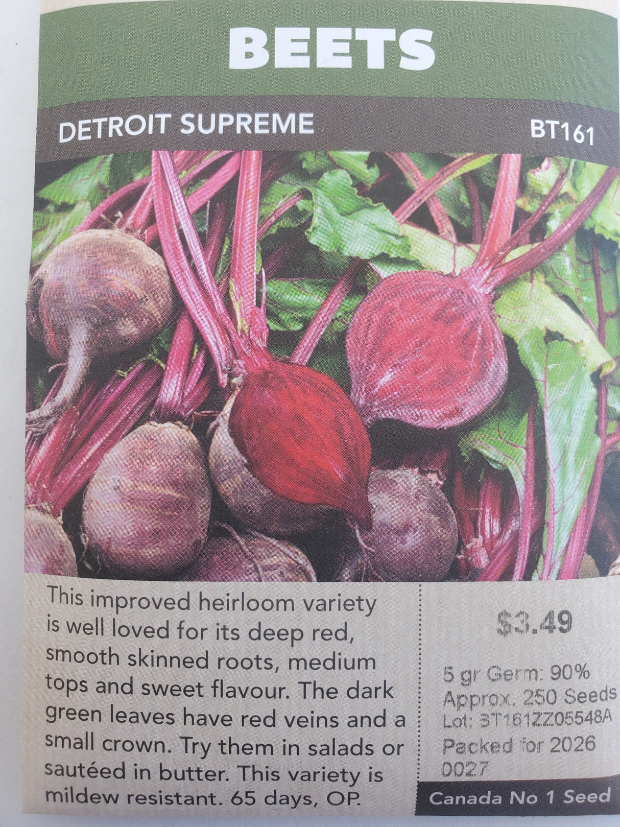 BEETS - DETROIT SUPREME