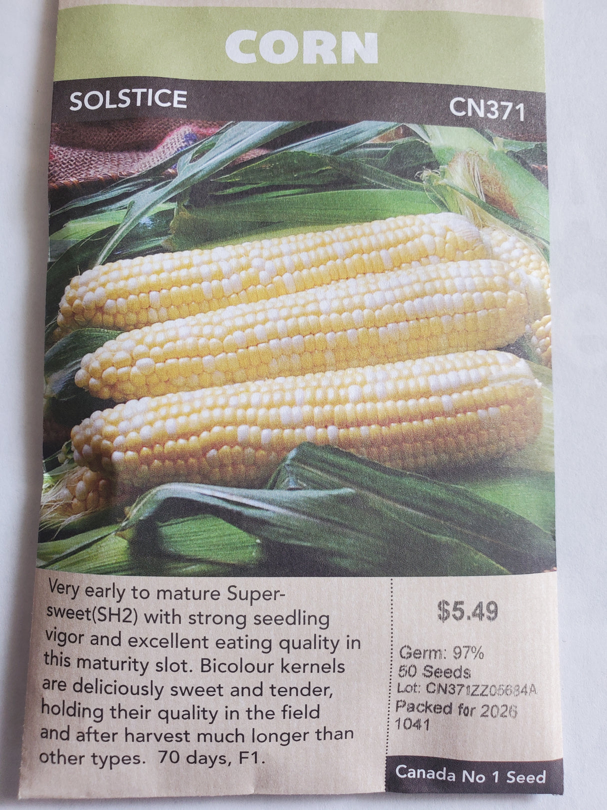 SEEDS - CORN SOLSTICE